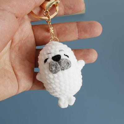 Mariene Dieren Serie Breien Sleutelhanger Schattige Zeeleeuw Pop Haak Sleutelhanger Handgemaakt Zeehond Sleutelhanger Op Maat Gemaakt Accessoire brown