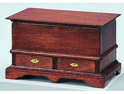 Mini Mundus 40034 Chippendale Dower Chest Bouwpakket Schaal 1:12 – Houten Miniatuur Ladenkast om te Verven of Beitsen