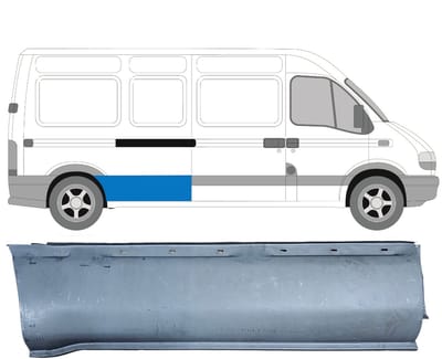 Plaatwerkdeel zijpaneel voor Opel Movano 1998-2010 / Rechts