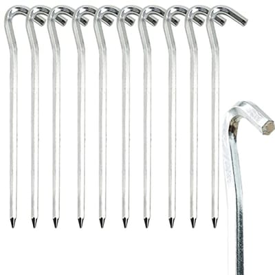 10 stuks 18 cm metalen tentharingen voor camping en outdoor activiteiten