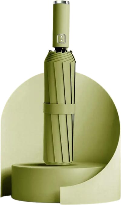 Bovista Moderne Stormparaplu - Opvouwbaar - Windproof Paraplu - Stormproef - Automatisch Uitklapbaar - Umbrella - Tegen UV - Groen