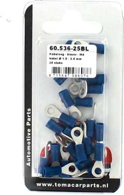 Kabeloog M4 blauw 25 stuks blister