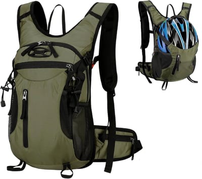 Waterdichte Fietsrugzak - Sportrugzak Outdoor - Fietsen Wandelen - Lichtgewicht Ademend - 15 L - Zwart