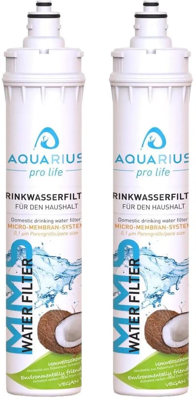 AQUARIUS pro life – 2-jarige bundel vervangende cartridges (-3%) – drinkwaterfilter – 3‑staps