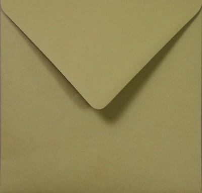 Ecologische groene enveloppen A5 - 155 x 155 mm - 25 stuks - NK natgelijmde - 120 gram - Crush - Netuno