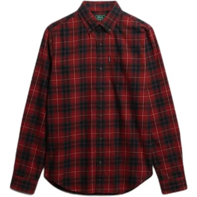 Superdry - Vintage Check Overhemd - Heren - Lange mouwen shirts