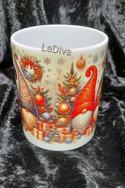 kerst mok, bedrukte kerst mok, mok, koffiebeker, kerst, mok met oor
