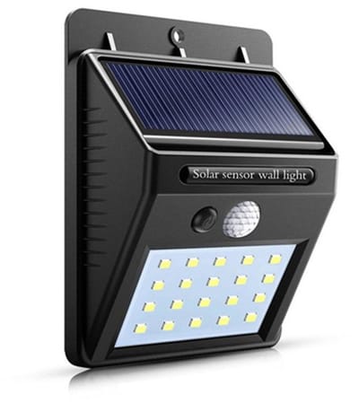 Buitenverlichting op zonne-energie - Beveiligingsverlichting op zonne-energie met bewegingssensor. Waterdichte buitenverlichting voor tuin, schutting, terras en garage.