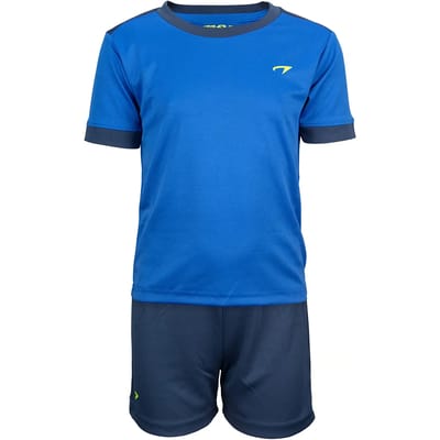 Avento Sportset Madrid - Junior - Blauw/Marine/Fluorgeel - 140
