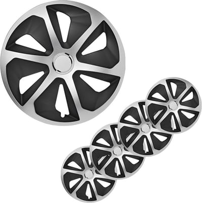 ProPlus Wieldoppen Set - Ø 16 inch - Roco - Mat Zwart / Aluminium - 4 stuks