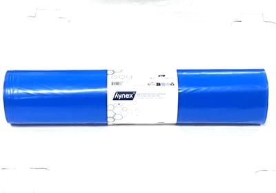 Krachtig & professioneel – Hynex Gerecyclede LDPE Afvalzak 120L – Ultra Sterk T100 – 70x110cm – Blauw – 5 x 20 afvalzakken (100 stuks)