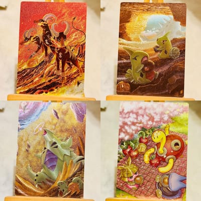 9 stuks/set Pokemon Ptcg Zelfbeheersing Verzamelen Handtekening Ruil Flash Card Anime Cartoon Kerst Hoge Kwaliteit Cadeau Gouden Handtekening brown