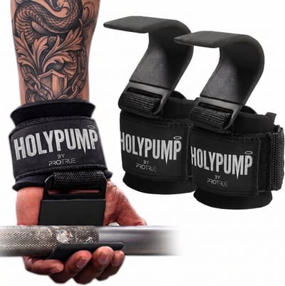 ProTrue® Lifting Hooks Lifting Straps - Deadlift Straps - Power Grips - Wrist Wraps voor Fitness, Bodybuilding, Crossfit, Calisthenics, Turnen & Krachttraining