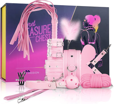 Secret Pleasure Chest - Pink Pleasure - SM - BDSM - Set - Sex Toys voor Mannen en Vrouwen - Erotische Cadeauset