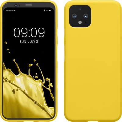 kwmobile telefoonhoesje geschikt voor Google Pixel 4 - Hoesje voor smartphone - Back cover in stralend geel