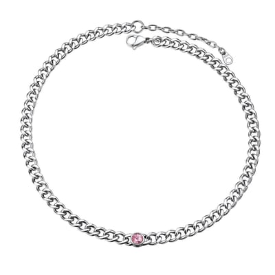 PROSTEEL Dikkere Cuban Choker Ketting voor Dames - 46+5CM Verstelbaar in Geschenkkoker