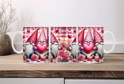Koffiemok valentijn Gnomes 8| Valentijn cadeau | Valentijn decoratie | Grappige Cadeaus | Koffiemok | Koffiebeker | Theemok | Theebeker | chocoladebeker