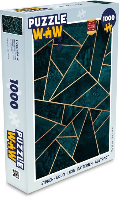 Puzzel Stenen - Goud - Luxe - Patronen - Abstract - Legpuzzel - Puzzel 1000 stukjes volwassenen