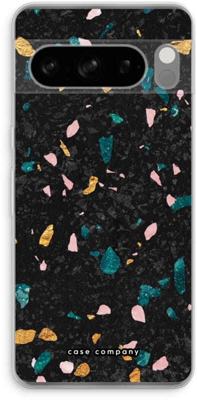 Case Company® - Hoesje geschikt voor Google Pixel 8 Pro hoesje - Terrazzo N°10 - Soft Cover Telefoonhoesje - Bescherming aan alle Kanten en Schermrand
