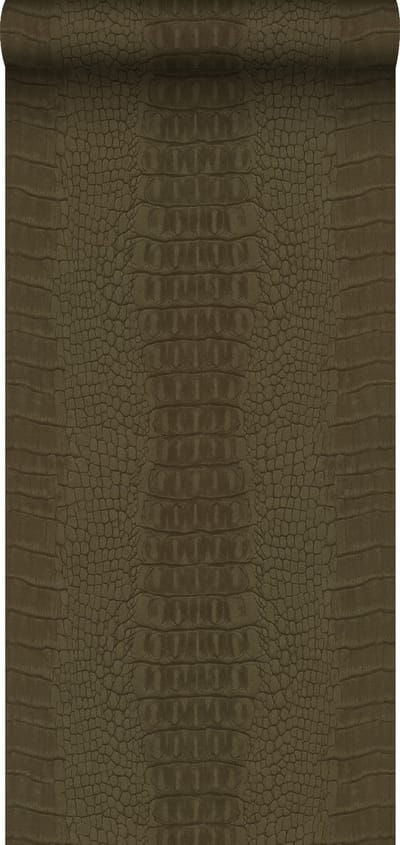 Origin Wallcoverings behang krokodillenhuid bruin - 347775 - 0,53 x 10,05 m