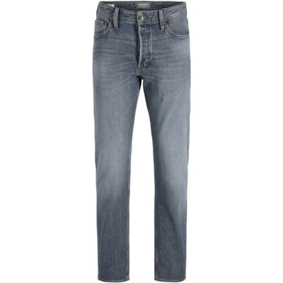 Jack & Jones blauwe heren jeans   Chris   Bleached wash wassing   Relaxed Fit   5-Pocket zakken   Knoopsluiting   Duurzaam   High waist Blauw 31/34