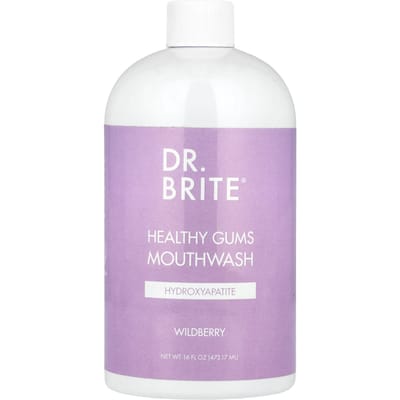 Dr. Brite, Healthy Gums Oral Cleanser, Alcohol Free, Strawberry Flavor, 473.17 Ml (16 Fl Oz)
