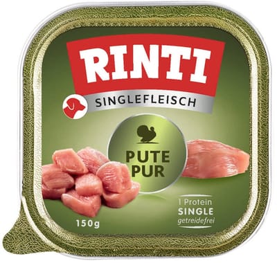 Rinti - Enkelvoudig vlees 10x150g - Puur kalkoen