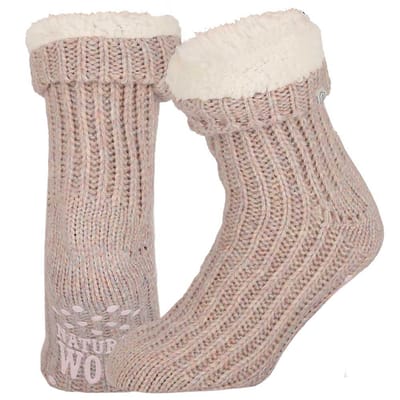 Morethansocks - Wollen huissokken - Unisex - Maat 35 t/m 46 - Antislip - Huissokken heren - Huissokken dames - Slofsokken - huissokken met antislip
