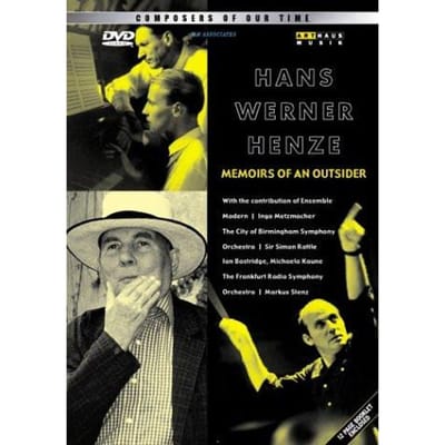 DVD HANS WERNER HENZE - Componisten van Onze Tijd: Memoires van een 100361 Arthaus Musik 2003 Niet-Japanse Obi Klassiek Gebruikt