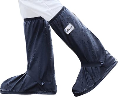 Somstyle Overschoenen - Maat 40-42 - Regenhoes Schoenen - Waterdicht & Reflecterend - Unisex - Hoog - Donkerblauw