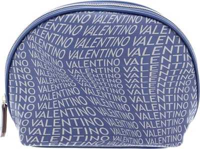 VALENTINO Toilettas Samosa Cosmetic Case Blu / Grigio Donkerblauw