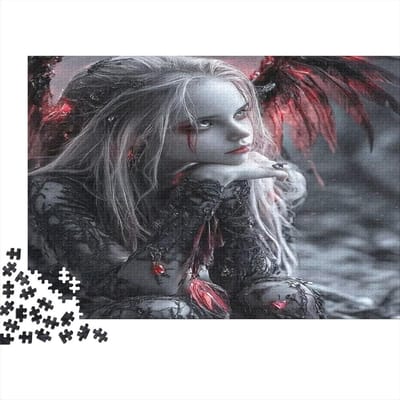 Puzzel 1000 Stukjes - Volwassen Puzzel Educatief - Ontspanning Thuis - Gedetailleerd Motief - 52 x 38 cm - Gothic Stijl