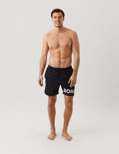 Björn Borg - Swim Shorts Sheldon - Heren -  Zwemshort -  Maat L - Zwart