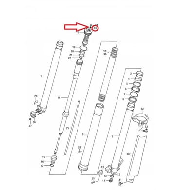 Joint de fourche origine pour moto Suzuki 125 RM 51358-28E30-000 Neuf