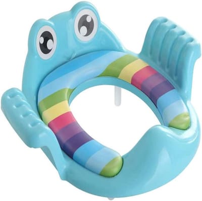 Kinder Toilet Zitting - Potty Trainer - Zindelijkheidstraining - Met Handvatten - 1-7 Jaar - Blauw
