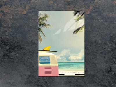 TMK ArtDeko - Snijplank - 35x52 cm - Glazen Beschermplaat - Vakantie Motief