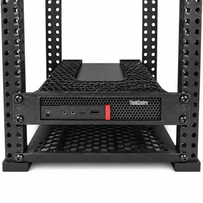 10 Inch Rack Mount Geschikt voor Lenovo ThinkCentre M720 / M920 / M910 / M900 Tiny – Mini PC Server Rack Beugel – Zwart