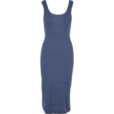 Urban Classics - Rib Top Lange jurk - XL - Blauw