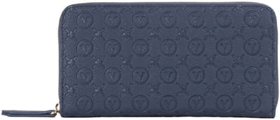VALENTINO portemonnee Samba Re Zip Around Wallet Blu donkerblauw
