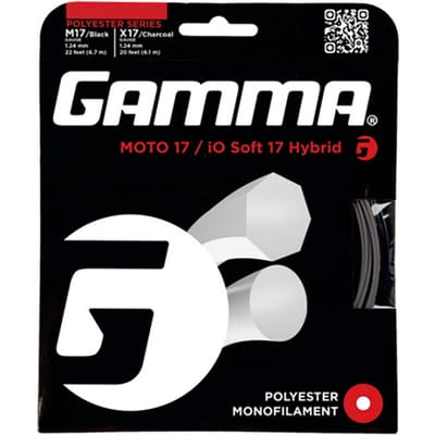 Gamma Moto IO Soft Hybrid Set Snaren-Zwart,Donkergrijs
