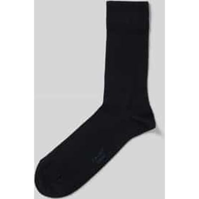 FALKE Family eenkleurig katoen sokken heren blauw - maat 39-42