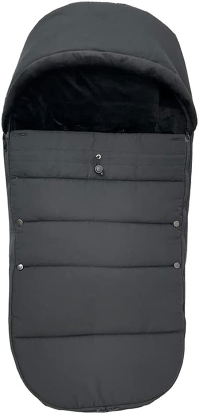 Baby Voetenzak - Kinderwagen Accessoire - Warm Blijven - Waterproof Stof - 95 cm - Zwart