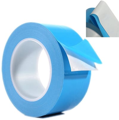 Allecto - Thermische Plakband - Dubbelzijdige Tape - Hoge Thermische Geleidbaarheid - 30mm 25m - Isolatie Tape - Geschikt voor LED Verlichting - Id...