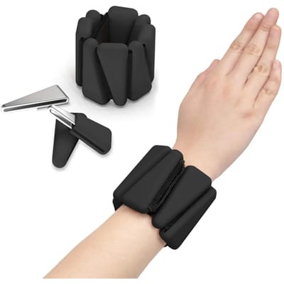 1/2 pond Polsgewichten Yoga Fitness Oefening Driehoekige Siliconen Verstelbare Pasvorm Enkel Pols Beschermer Gewicht Armband Hardlopen Polsband 1PCS 1lb