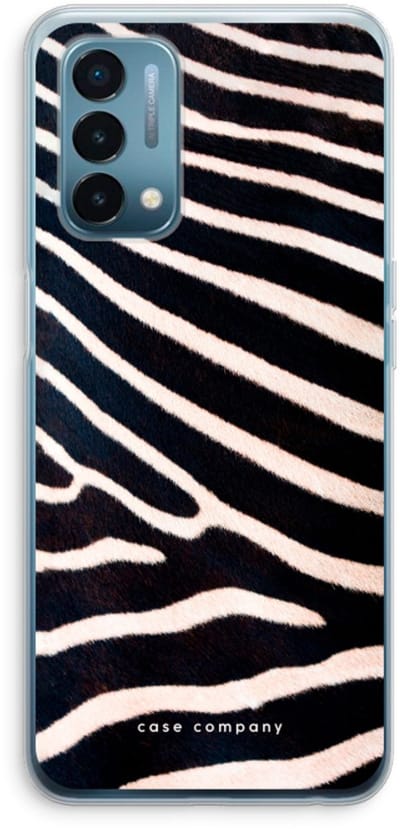 Case Company® - Hoesje geschikt voor OnePlus Nord N200 5G hoesje - Zebra - Soft Cover Telefoonhoesje - Bescherming aan alle Kanten en Schermrand