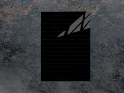 TMK ArtDeko Serie - Snijplank - Glas - 35x52 cm - Zwart