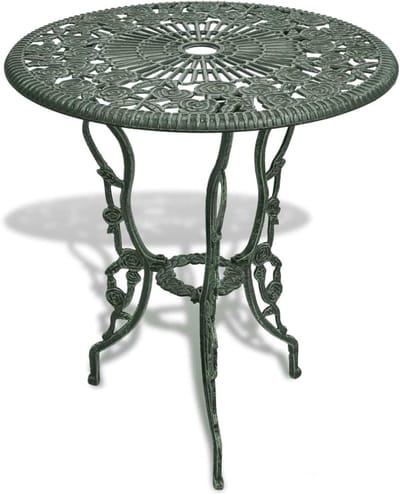 Bistro Set - Terras Set - Buiten Zitten - Gegoten Aluminium - 68 x 68 x 17 cm - Groen