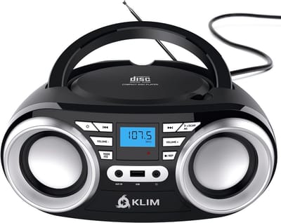 Draagbare CD-speler met Bluetooth, FM-radio en dual speaker