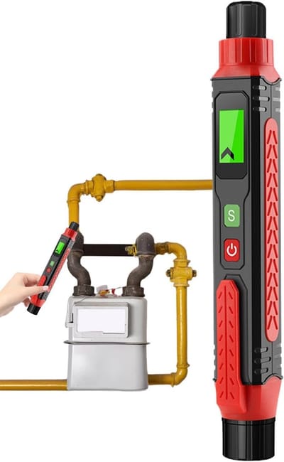 Gaslekdetector - Gasmelder - Veiligheid Binnen - Visueel en Hoorbaar Alarm - 30x30x30mm - Zwart