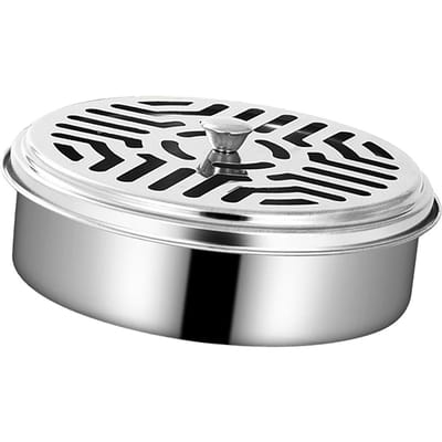 Rookwaren Houder RVS Brandwerend Kick Proof Draagbaar Aromatherapie Rond Vlieg Rookwaren Houder Doos met Deksel voor